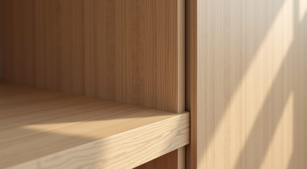 Close up material detail of laminate, tempered glass and powder coated metal finishes for a humid HDB bedroom