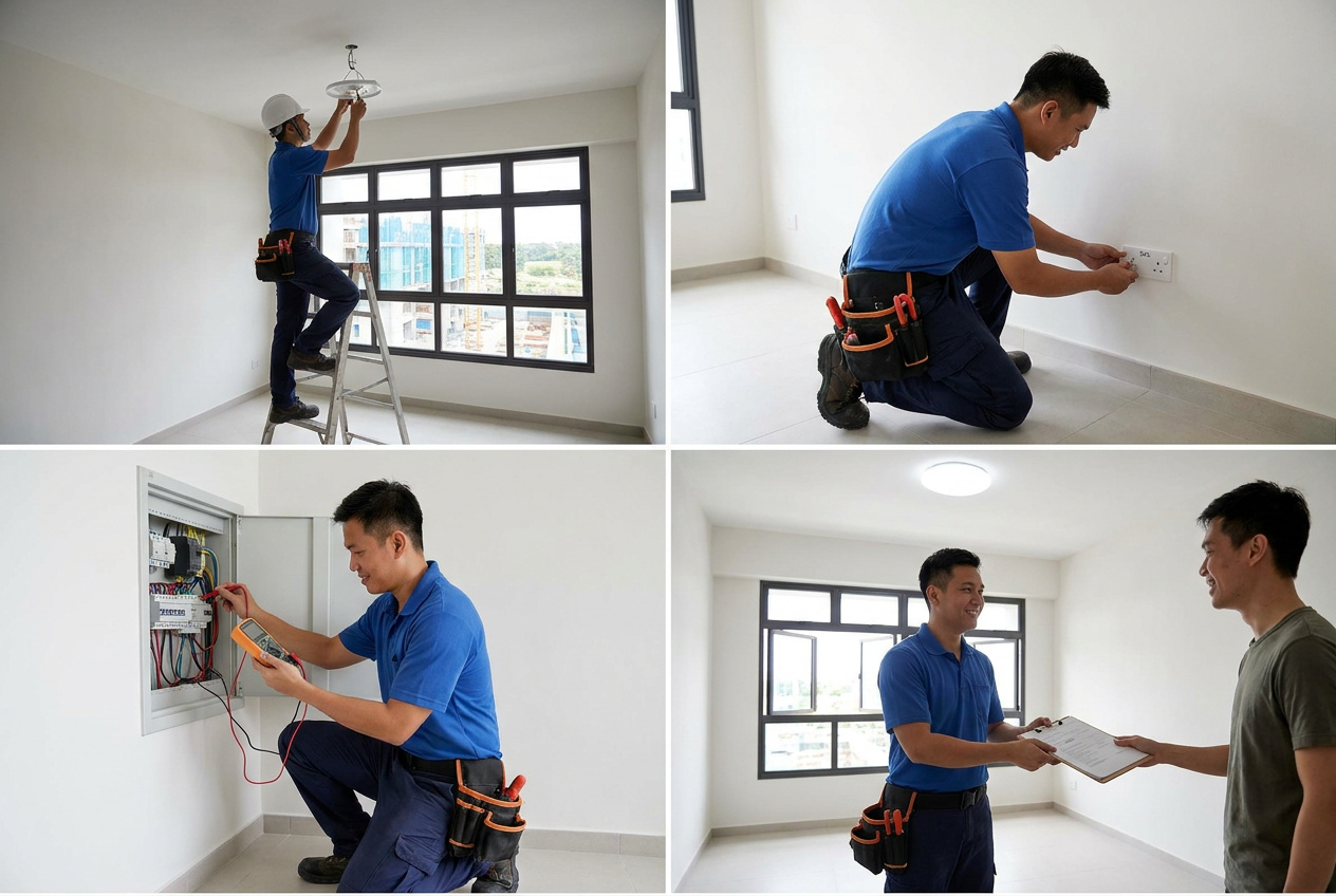 BTO Electrical Installation and LEW Testing at Tengah Park Avenue