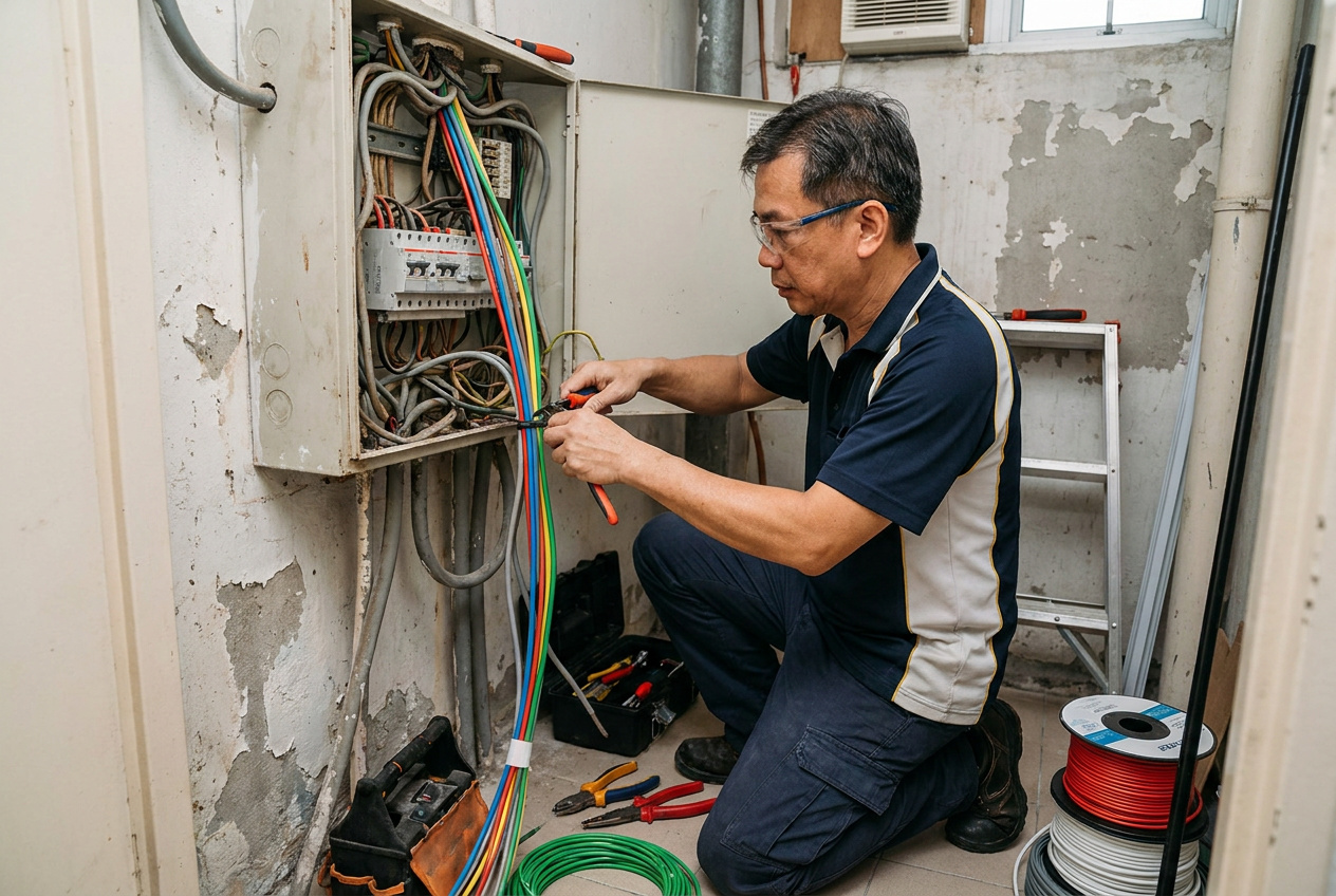 Electrical Wiring and Rewiring Services in Singapore
