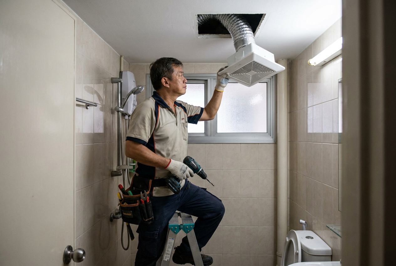 Ventilation and Exhaust Fan Installation in Singapore